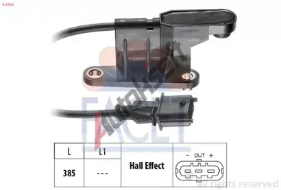 EPS (facet) Snma polohy vakovho hdele Made in Italy - OE Equivalent EPS 9.0316, 9.0316