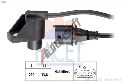 EPS (facet) Snma polohy vakovho hdele Made in Italy - OE Equivalent EPS 9.0331, 9.0331