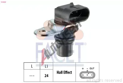 EPS (facet) Snma polohy vakovho hdele Made in Italy - OE Equivalent EPS 9.0343, 9.0343
