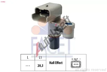 EPS (facet) Snma polohy vakovho hdele Made in Italy - OE Equivalent EPS 9.0462, 9.0462