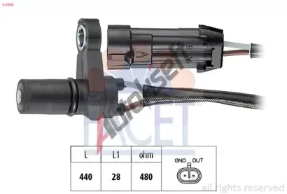 EPS (facet) Senzor otek automatick pevodovky Made in Italy - OE Equivalent EPS 9.0495, 9.0495