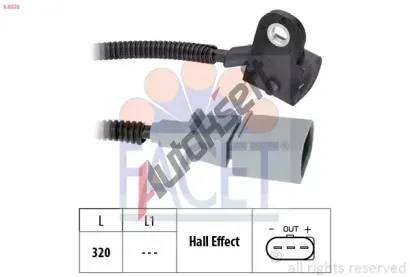 EPS (facet) Snma polohy vakovho hdele Made in Italy - OE Equivalent EPS 9.0535, 9.0535