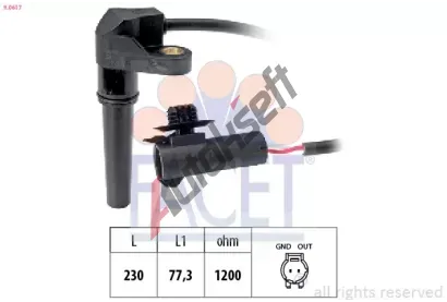 EPS (facet) Senzor otek automatick pevodovky Made in Italy - OE Equivalent EPS 9.0617, 9.0617