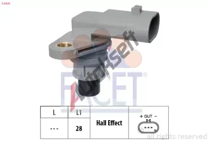 EPS (facet) Snma polohy vakovho hdele Made in Italy - OE Equivalent EPS 9.0626, 9.0626