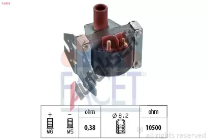 EPS (facet) Zapalovací cívka EPS 9.6078, 9.6078 EPS (facet) Zapalovací cívka EPS 9.6078, 9.6078