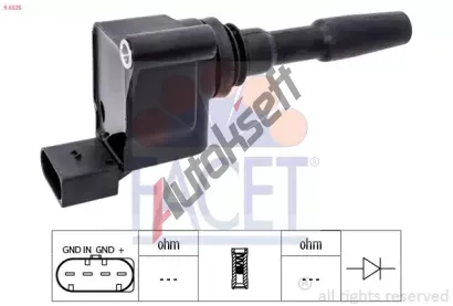 EPS (facet) Zapalovac cvka Made in Italy - OE Equivalent EPS 9.6535, 9.6535