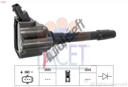 EPS (facet) Zapalovac cvka Made in Italy - OE Equivalent EPS 9.6551, 9.6551