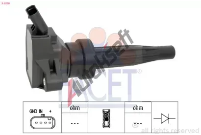 EPS (facet) Zapalovací cívka EPS 9.6558, 9.6558 EPS (facet) Zapalovací cívka EPS 9.6558, 9.6558