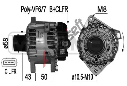 ERA Alterntor ERA 209004A, 209004A
