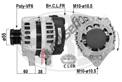 ERA Altern�tor ERA 209009A, 209009A