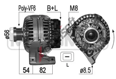 ERA Alternátor ERA 209055A, 209055A  ERA Alternátor ERA 209055A, 209055A