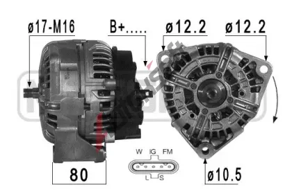 ERA Alternátor ERA 209122, 209122 ERA Alternátor ERA 209122, 209122