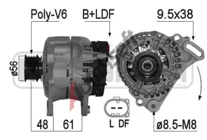 ERA Alternátor ERA 209157A, 209157A ERA Alternátor ERA 209157A, 209157A