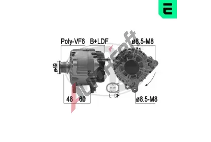 ERA Alternátor ERA 209200A, 209200A ERA Alternátor ERA 209200A, 209200A