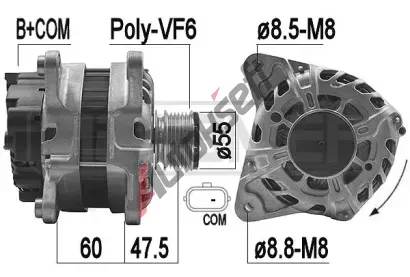 ERA Alternátor OEM ERA 209224, 209224 ERA Alternátor OEM ERA 209224, 209224