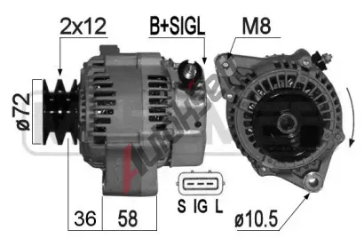 ERA Alterntor ERA 209250A, 209250A