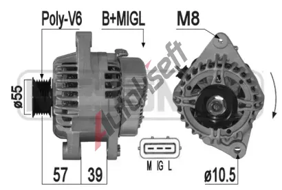 ERA Altern�tor ERA 209304A, 209304A
