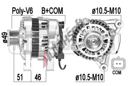 ERA Alternátor ERA 209386A, 209386A ERA Alternátor ERA 209386A, 209386A