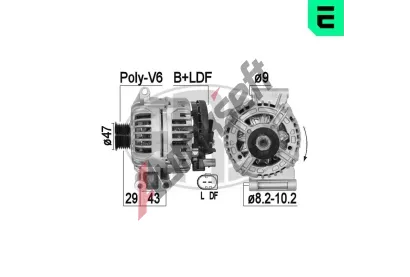ERA Alternátor ERA 209391A, 209391A ERA Alternátor ERA 209391A, 209391A