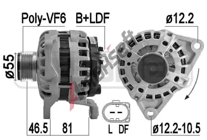 ERA Alternátor ERA 209558A, 209558A ERA Alternátor ERA 209558A, 209558A