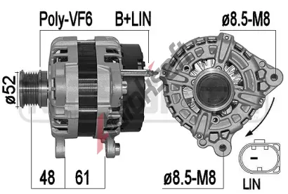 ERA Alternátor ERA 209562A, 209562A ERA Alternátor ERA 209562A, 209562A