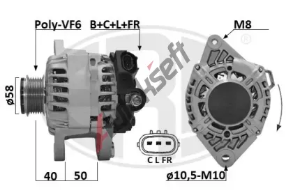 ERA Alterntor ERA 209654A, 209654A
