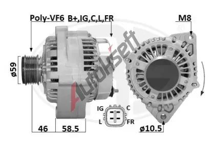 ERA Alterntor ERA 209660A, 209660A