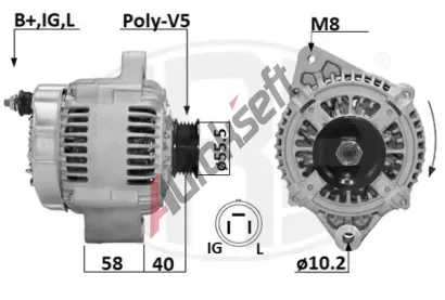 ERA Alternátor ERA 209661A, 209661A ERA Alternátor ERA 209661A, 209661A