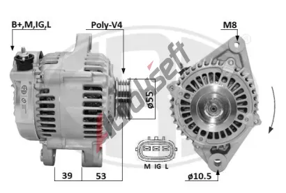 ERA Alterntor ERA 209673A, 209673A