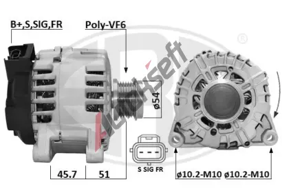 ERA Alterntor ERA 209682A, 209682A