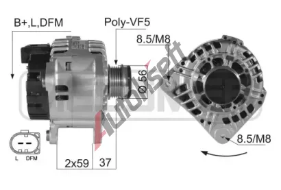 ERA Alternátor ERA 210007A, 210007A ERA Alternátor ERA 210007A, 210007A