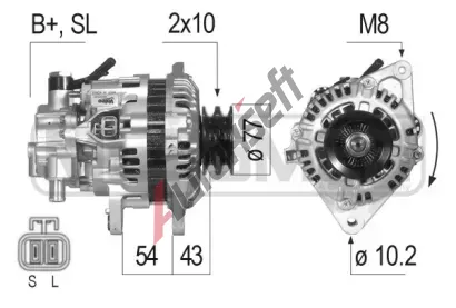 ERA Alternátor ERA 210018A, 210018A ERA Alternátor ERA 210018A, 210018A