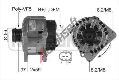 ERA Alternátor ERA 210134A, 210134A ERA Alternátor ERA 210134A, 210134A
