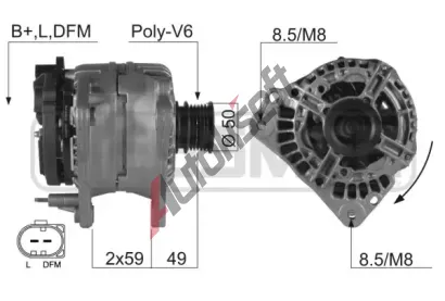 ERA Alternátor ERA 210138A, 210138A ERA Alternátor ERA 210138A, 210138A