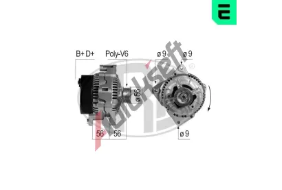 ERA Alternátor ERA 210181A, 210181A ERA Alternátor ERA 210181A, 210181A