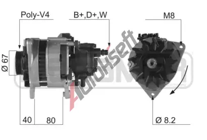 ERA Alternátor ERA 210210A, 210210A ERA Alternátor ERA 210210A, 210210A