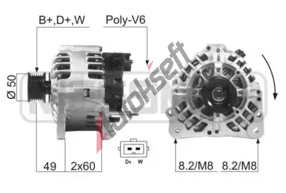 ERA Altern�tor ERA 210224A, 210224A