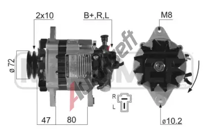 ERA Alternátor ERA 210250A, 210250A ERA Alternátor ERA 210250A, 210250A