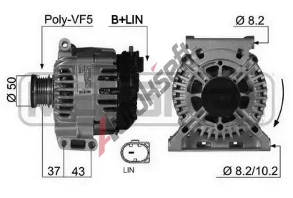 ERA Alternátor ERA 210395A, 210395A ERA Alternátor ERA 210395A, 210395A