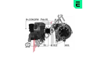 ERA Alternátor ERA 210474A, 210474A ERA Alternátor ERA 210474A, 210474A