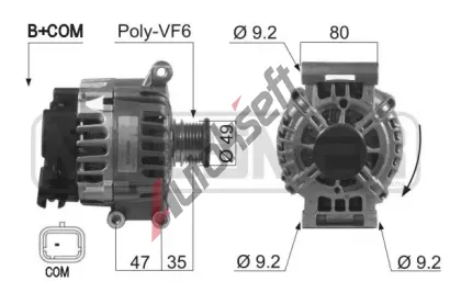 ERA Alternátor ERA 210519A, 210519A ERA Alternátor ERA 210519A, 210519A