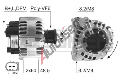 ERA Alternátor ERA 210597A, 210597A ERA Alternátor ERA 210597A, 210597A