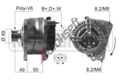 ERA Alternátor ERA 210621A, 210621A ERA Alternátor ERA 210621A, 210621A