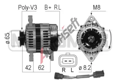 ERA Alternátor ERA 210683A, 210683A ERA Alternátor ERA 210683A, 210683A