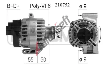 ERA Alterntor ERA 210752A, 210752A