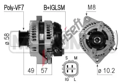 ERA Alterntor ERA 210775A, 210775A