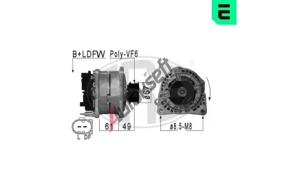 ERA Alternátor ERA 210880A, 210880A ERA Alternátor ERA 210880A, 210880A