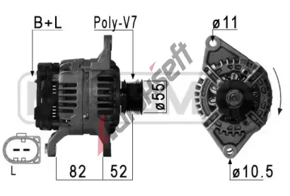 ERA Alternátor ERA 210886A, 210886A ERA Alternátor ERA 210886A, 210886A