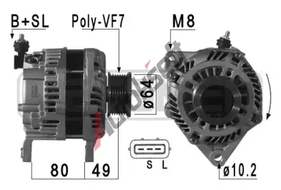 ERA Alternátor ERA 210928A, 210928A ERA Alternátor ERA 210928A, 210928A