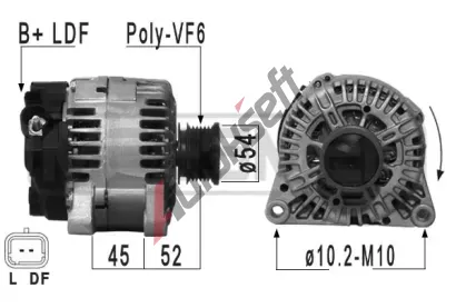 ERA Alternátor ERA 210931A, 210931A ERA Alternátor ERA 210931A, 210931A